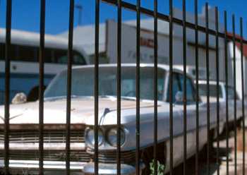 Cadillac and Fence (McFarland, California)
