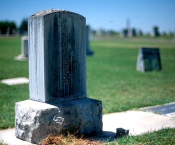Chinese gravestone (Selma, California)