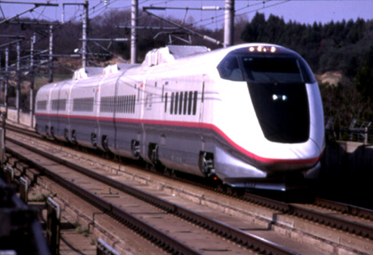 The Akita Shinkansen from Morioka.